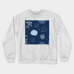 Elegance Seamless pattern with flowers Crewneck Sweatshirt